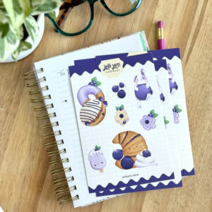 Blueberry Dessert Sticker Sheet