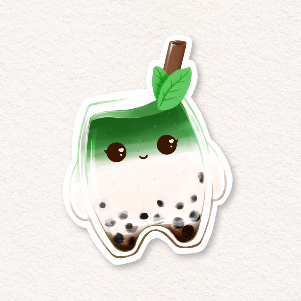 Cute Boba Milk Tea Stickers - Image 8