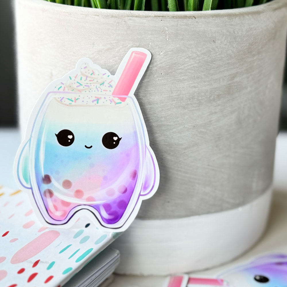 Cute Boba Milk Tea Stickers - Image 9