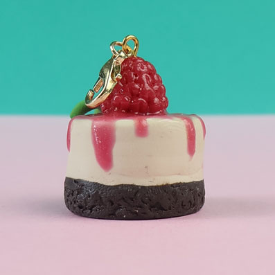 Raspberry Mini Cheesecake Charm - Image 5