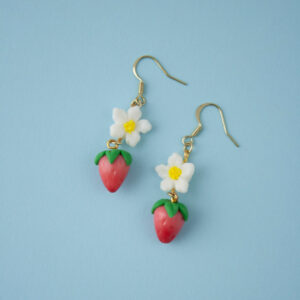 Blossoms & Strawberry Dangles
